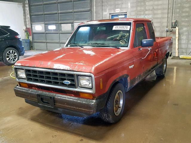 1FTCR14T0GPB16216 - 1986 FORD RANGER SUP ORANGE photo 2