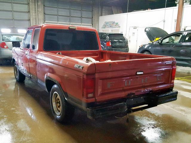 1FTCR14T0GPB16216 - 1986 FORD RANGER SUP ORANGE photo 3