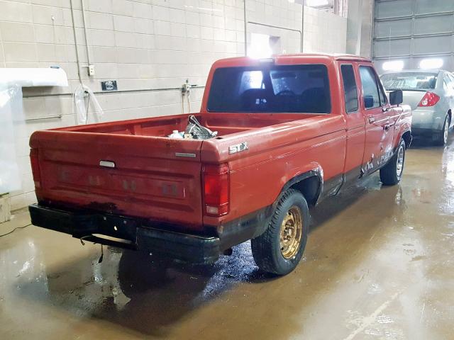 1FTCR14T0GPB16216 - 1986 FORD RANGER SUP ORANGE photo 4