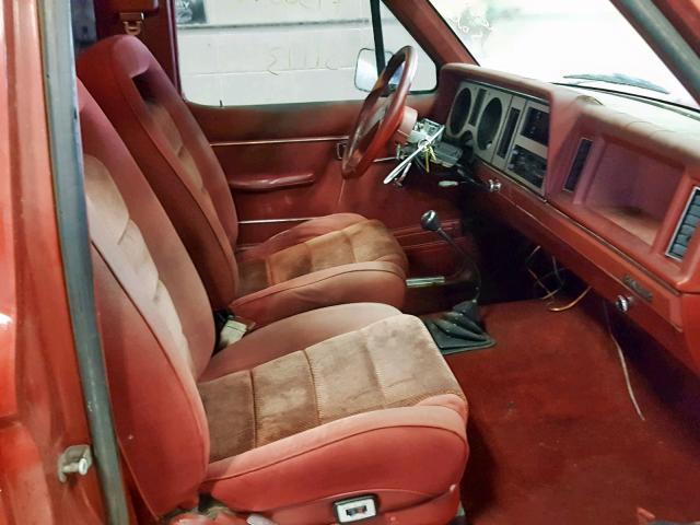 1FTCR14T0GPB16216 - 1986 FORD RANGER SUP ORANGE photo 5