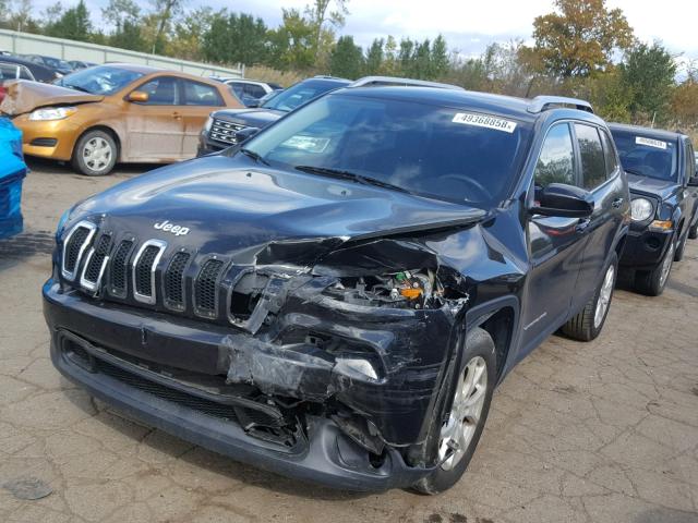 1C4PJLCB6EW245464 - 2014 JEEP CHEROKEE L BLUE photo 2