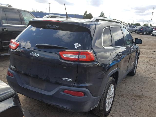 1C4PJLCB6EW245464 - 2014 JEEP CHEROKEE L BLUE photo 4