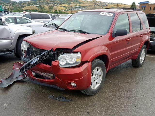 1FMYU94187KB77629 - 2007 FORD ESCAPE LIM RED photo 2