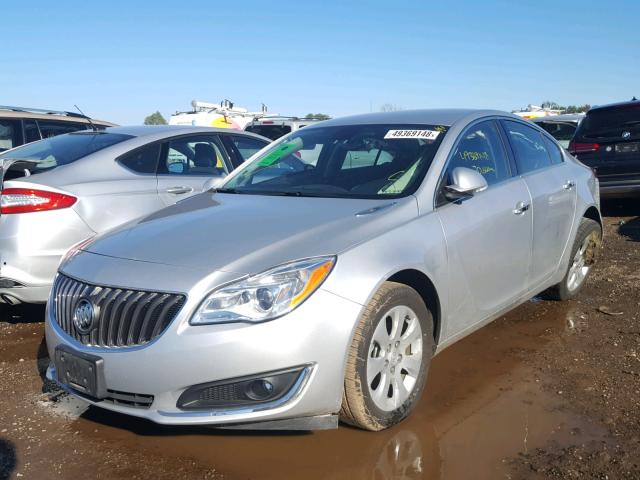 2G4GM5ER5E9223781 - 2014 BUICK REGAL PREM SILVER photo 2