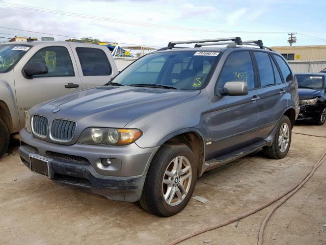 5UXFA13514LU26688 - 2004 BMW X5 3.0I GRAY photo 2