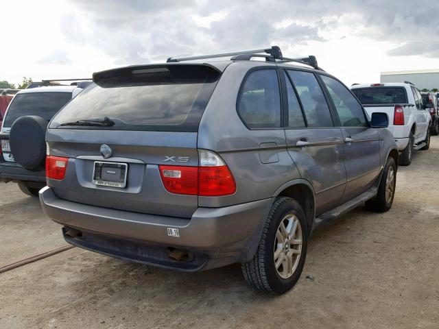 5UXFA13514LU26688 - 2004 BMW X5 3.0I GRAY photo 4