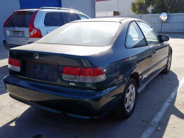 1HGEJ6120XL015761 - 1999 HONDA CIVIC DX GREEN photo 4