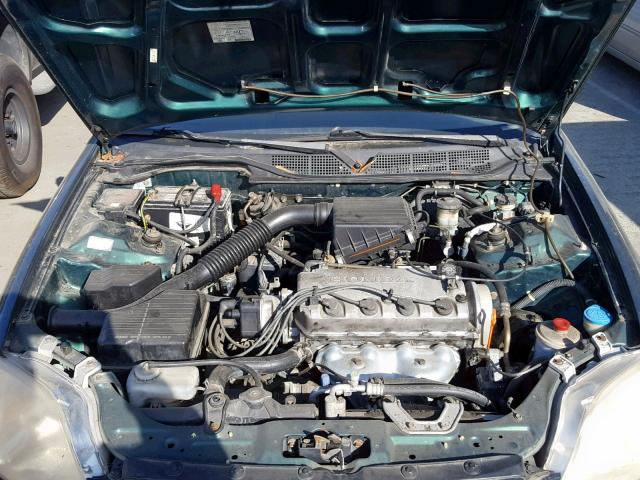 1HGEJ6120XL015761 - 1999 HONDA CIVIC DX GREEN photo 7