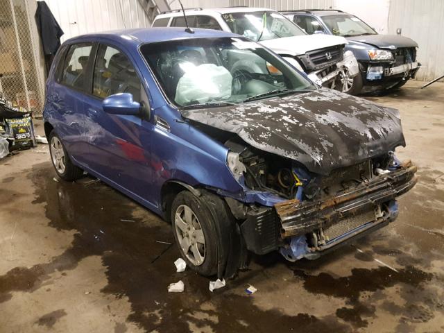 KL1TD66E49B338632 - 2009 CHEVROLET AVEO LS BLUE photo 1
