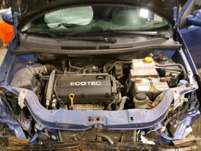 KL1TD66E49B338632 - 2009 CHEVROLET AVEO LS BLUE photo 7