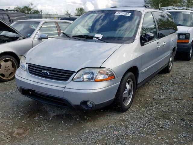 2FMZA57471BA40825 - 2001 FORD WINDSTAR S SILVER photo 2