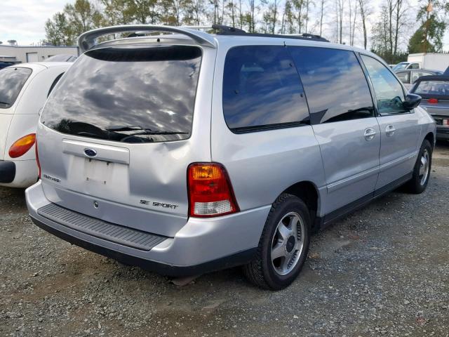 2FMZA57471BA40825 - 2001 FORD WINDSTAR S SILVER photo 4