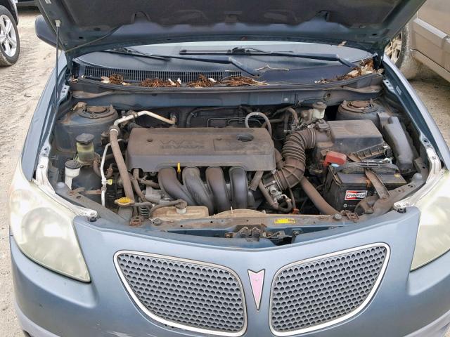 5Y2SL65826Z407792 - 2006 PONTIAC VIBE BLUE photo 7