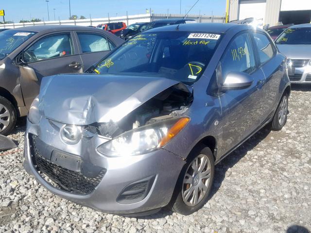 JM1DE1KY3C0135019 - 2012 MAZDA MAZDA2 SILVER photo 2