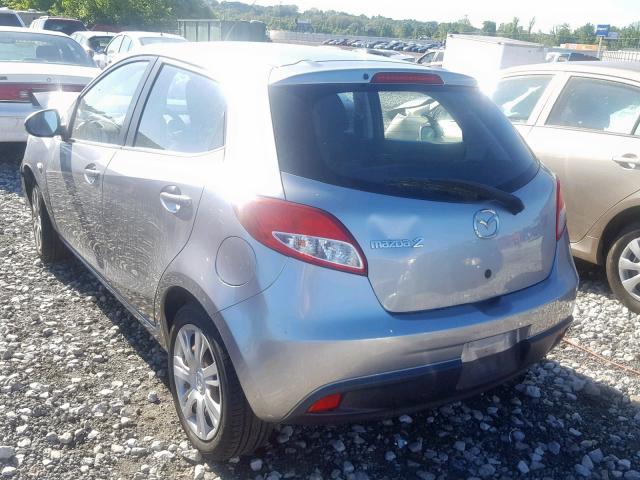 JM1DE1KY3C0135019 - 2012 MAZDA MAZDA2 SILVER photo 3