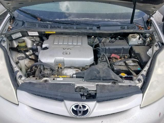 5TDZK23C87S059663 - 2007 TOYOTA SIENNA CE SILVER photo 7