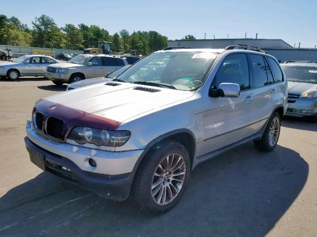 WBAFA53561LM79775 - 2001 BMW X5 3.0I SILVER photo 2