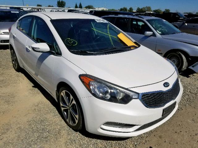 KNAFX4A83G5463312 - 2016 KIA FORTE EX WHITE photo 1