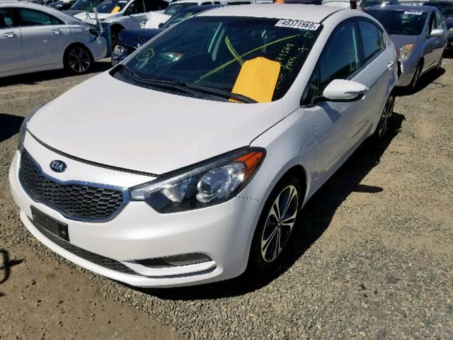 KNAFX4A83G5463312 - 2016 KIA FORTE EX WHITE photo 2