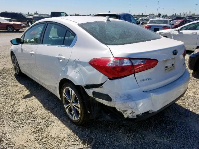 KNAFX4A83G5463312 - 2016 KIA FORTE EX WHITE photo 3