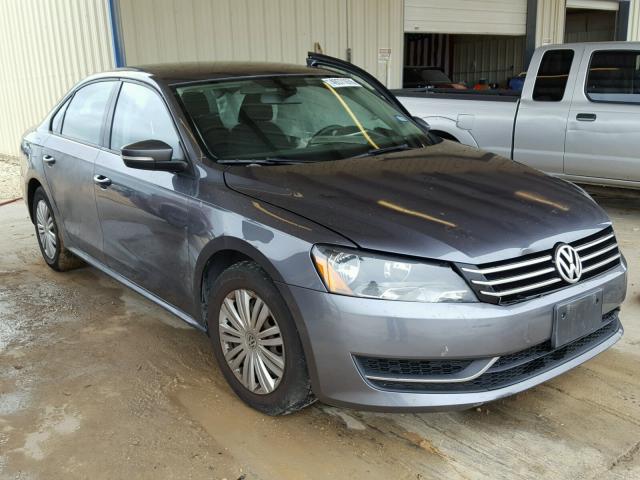 1VWAH7A31EC019240 - 2014 VOLKSWAGEN PASSAT S GRAY photo 1