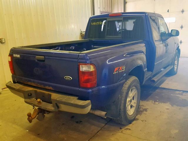 1FTZR45E04PA27981 - 2004 FORD RANGER SUP BLUE photo 4