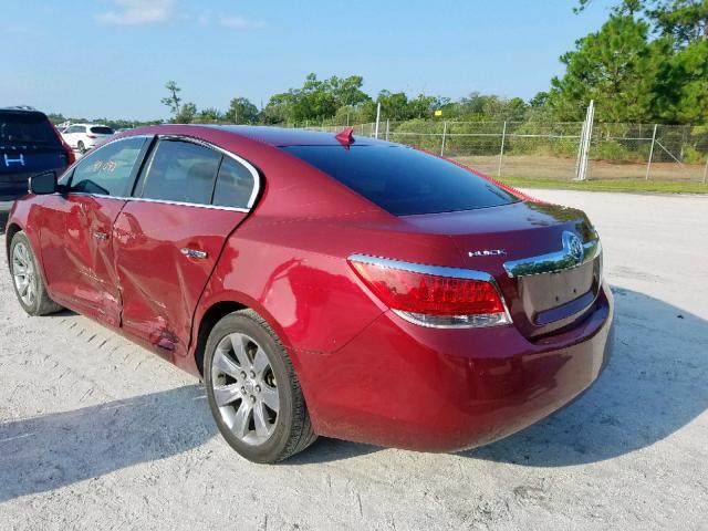 1G4GC5EG8AF189287 - 2010 BUICK LACROSSE C RED photo 3