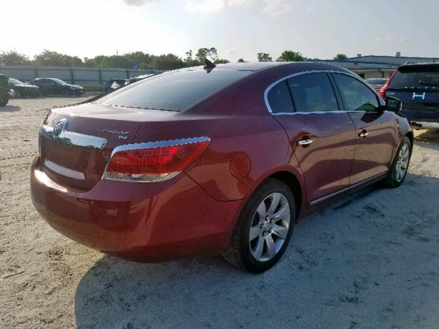 1G4GC5EG8AF189287 - 2010 BUICK LACROSSE C RED photo 4