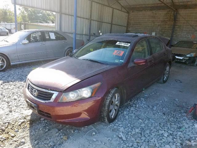 1HGCP26888A095853 - 2008 HONDA ACCORD EXL RED photo 2