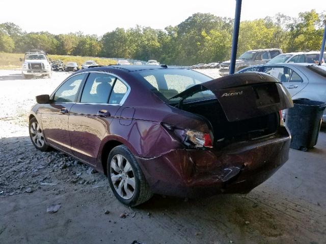 1HGCP26888A095853 - 2008 HONDA ACCORD EXL RED photo 3