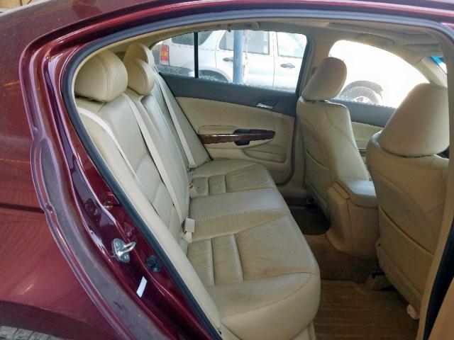 1HGCP26888A095853 - 2008 HONDA ACCORD EXL RED photo 6