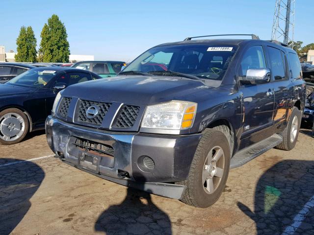 5N1AA08B75N736849 - 2005 NISSAN ARMADA SE CHARCOAL photo 2