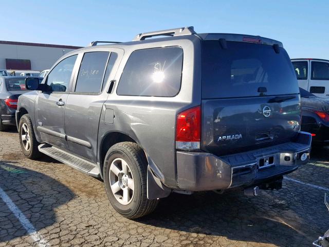 5N1AA08B75N736849 - 2005 NISSAN ARMADA SE CHARCOAL photo 3