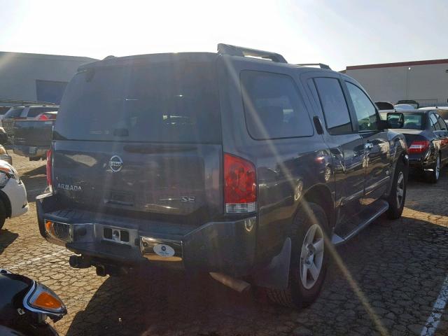 5N1AA08B75N736849 - 2005 NISSAN ARMADA SE CHARCOAL photo 4