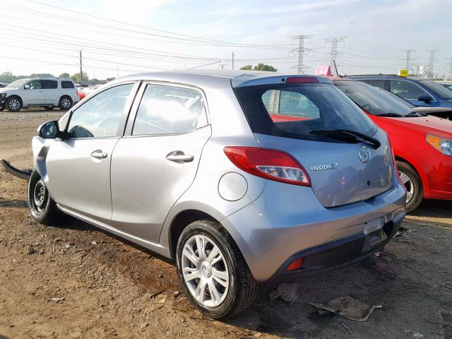 JM1DE1KY2D0152671 - 2013 MAZDA MAZDA2 GRAY photo 3