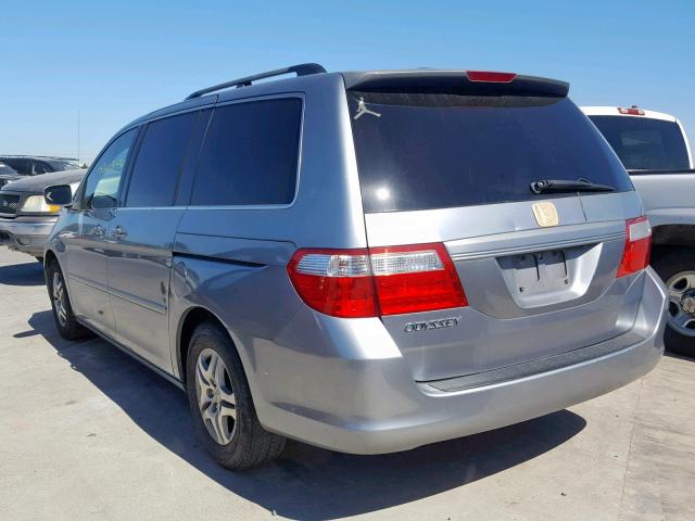 5FNRL38736B099537 - 2006 HONDA ODYSSEY EX GRAY photo 3