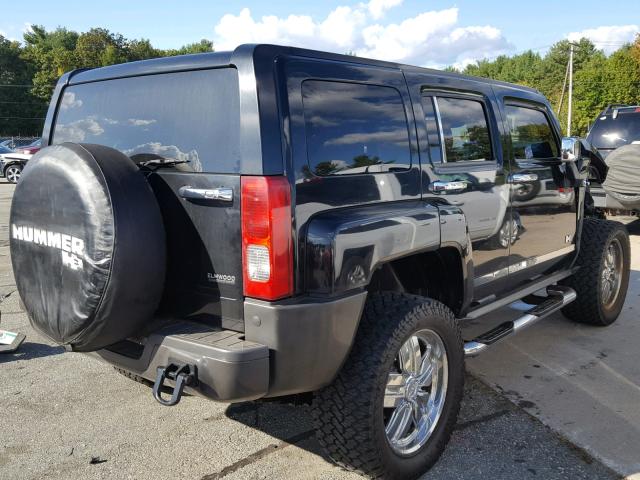 5GTDN136868285252 - 2006 HUMMER H3 BLACK photo 4