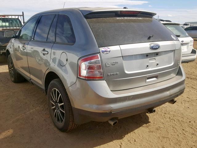 2FMDK48CX8BA72055 - 2008 FORD EDGE SEL SILVER photo 3