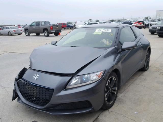 JHMZF1D44ES003180 - 2014 HONDA CR-Z GRAY photo 2