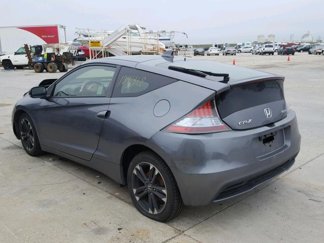 JHMZF1D44ES003180 - 2014 HONDA CR-Z GRAY photo 3