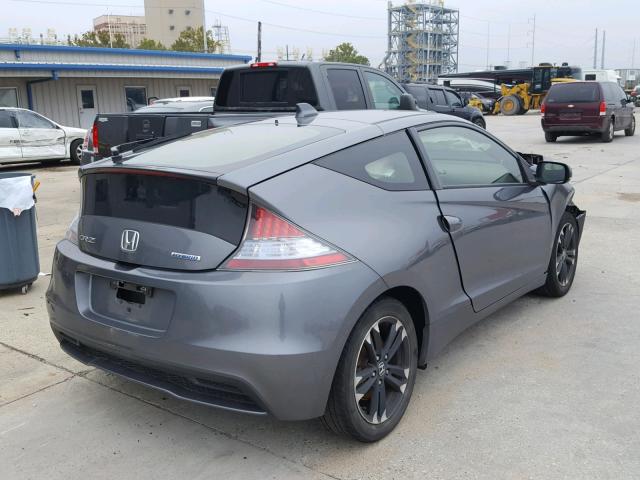 JHMZF1D44ES003180 - 2014 HONDA CR-Z GRAY photo 4