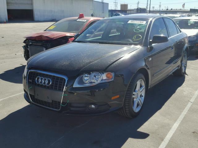 WAUAF78E68A045023 - 2008 AUDI A4 2.0T BLACK photo 2