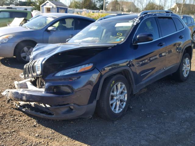 1C4PJMCS0FW616058 - 2015 JEEP CHEROKEE L BLUE photo 2