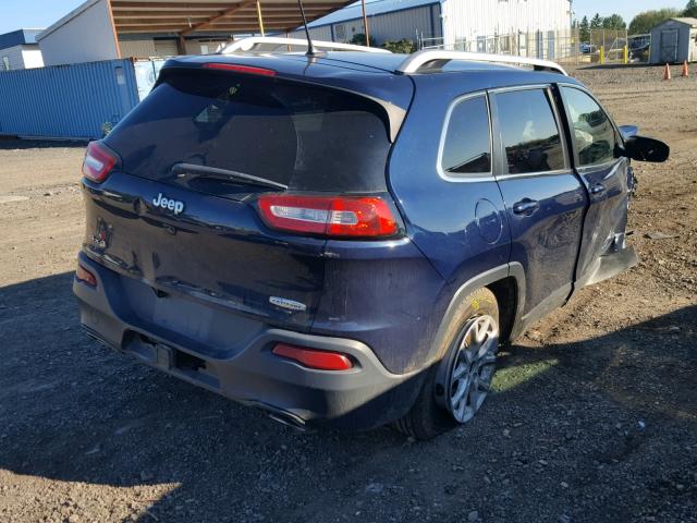 1C4PJMCS0FW616058 - 2015 JEEP CHEROKEE L BLUE photo 4