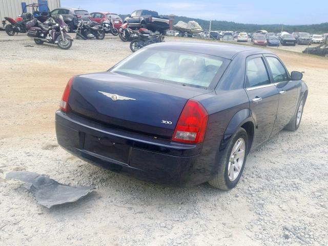 2C3KA43R86H121875 - 2006 CHRYSLER 300 BLUE photo 4