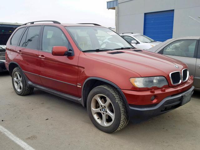 5UXFA53533LV75741 - 2003 BMW X5 3.0I RED photo 1