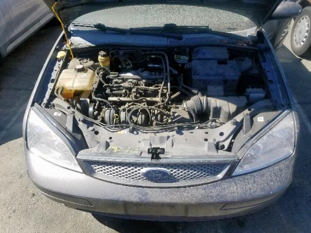 1FAFP38Z95W182091 - 2005 FORD FOCUS ZX4 CHARCOAL photo 7