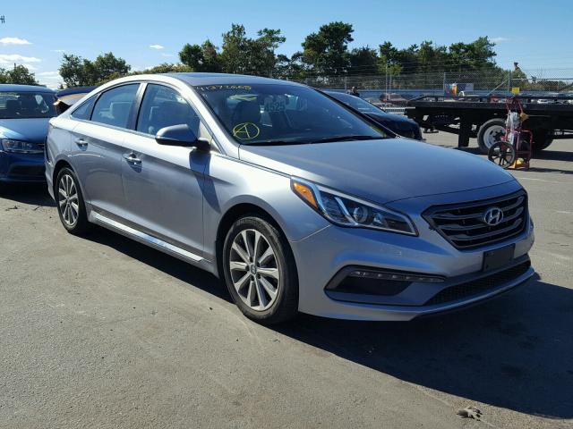 5NPE34AF9GH340669 - 2016 HYUNDAI SONATA SPO SILVER photo 1