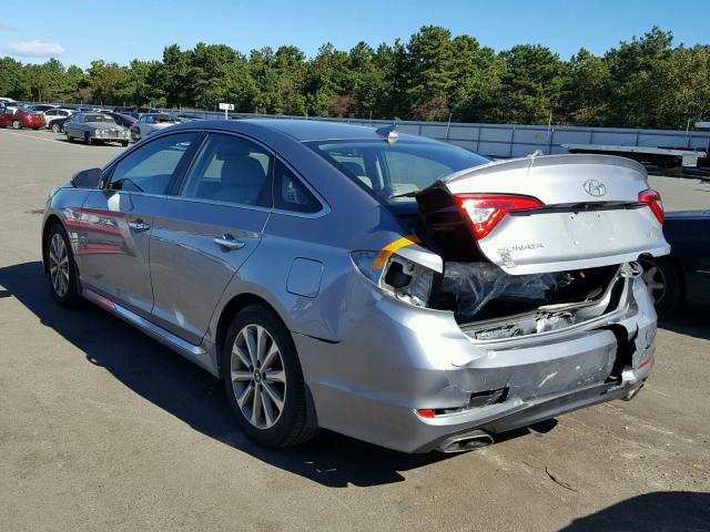 5NPE34AF9GH340669 - 2016 HYUNDAI SONATA SPO SILVER photo 3