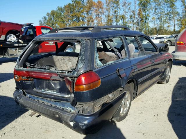 4S3BK4353V7310370 - 1997 SUBARU LEGACY L BLACK photo 4